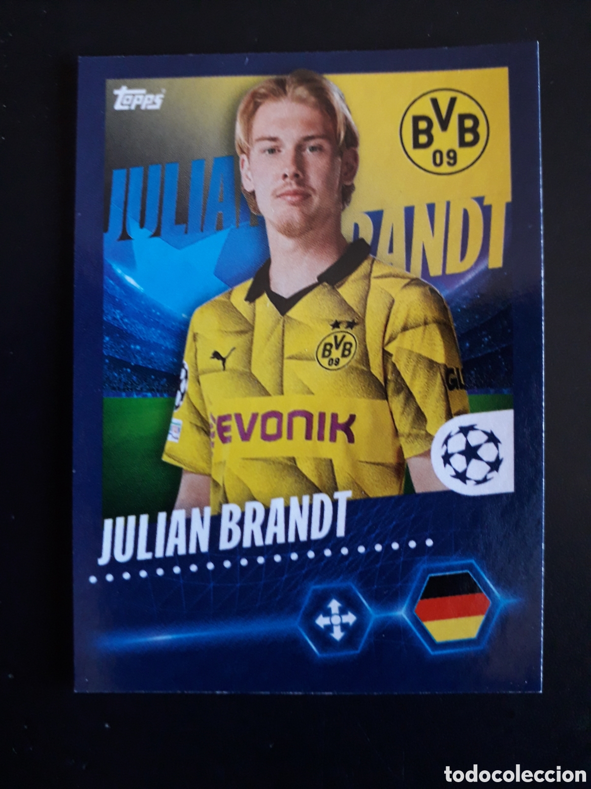 Cromos de F&uacute;tbol: BRANDT BORUSSIA DORTMUND N&deg; 94 UEFA CHAMPIONS LEAGUE SEASON TOPPS 23 24 2023 2024 PEDIDO M&Iacute;NIMO 3&euro;.