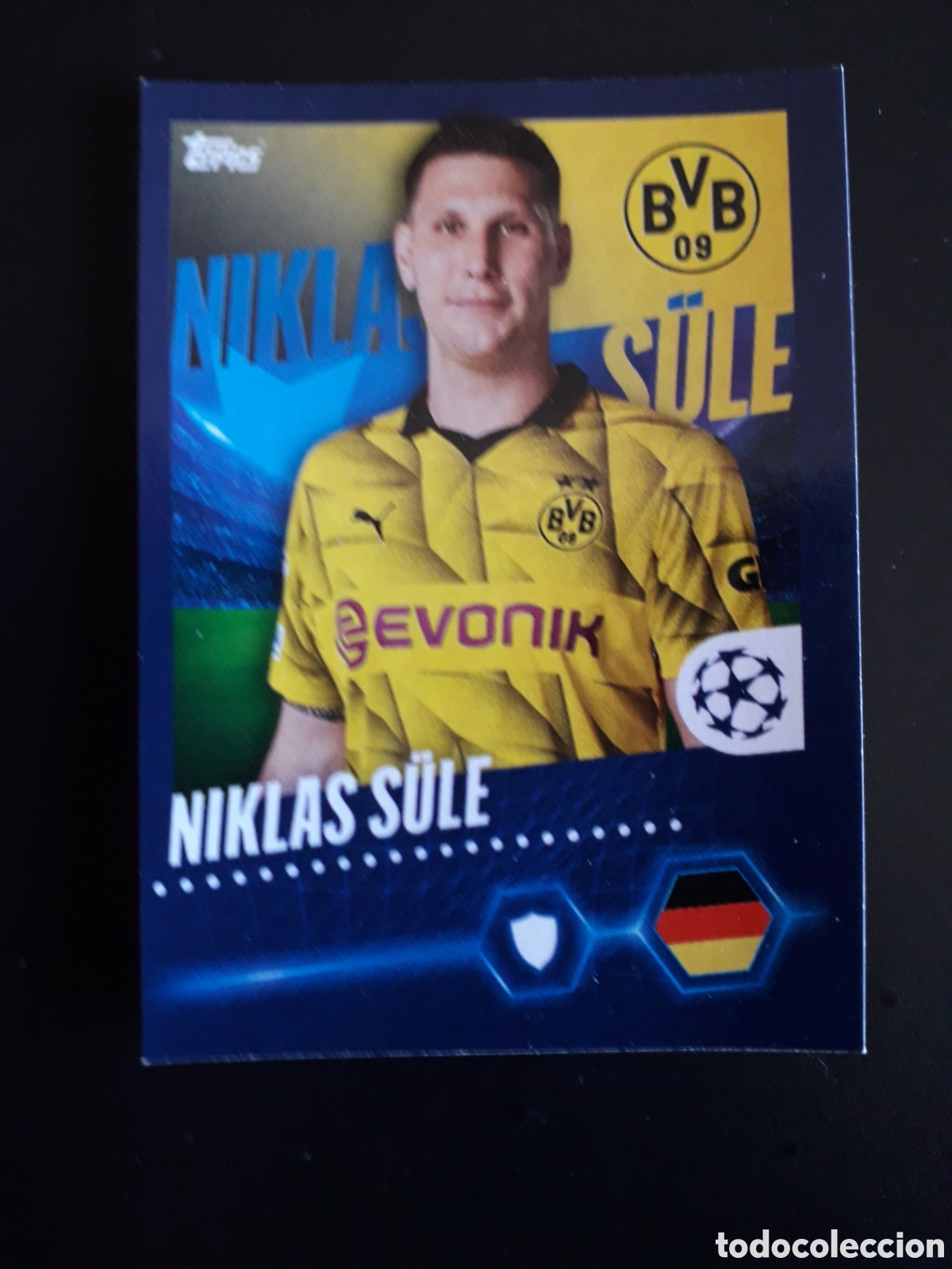 Figurine di Calcio: S&Uuml;LE BORUSSIA DORTMUND N&deg; 90 UEFA CHAMPIONS LEAGUE SEASON TOPPS 23 24 2023 2024 PEDIDO M&Iacute;NIMO 3&euro;