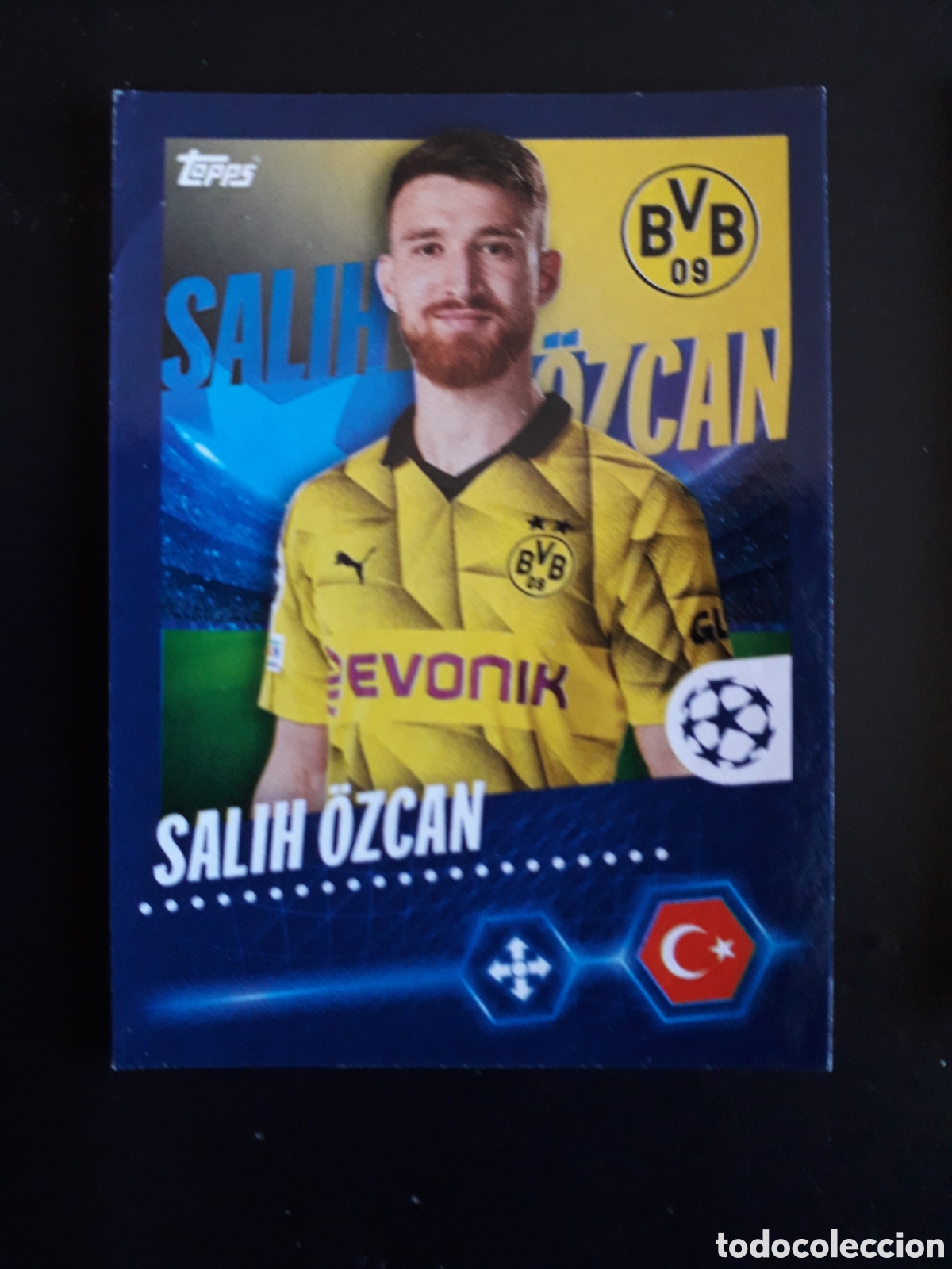 Football Stickers: &Ouml;ZCAN BORUSSIA DORTMUND N&deg; 92 UEFA CHAMPIONS LEAGUE SEASON TOPPS 23 24 2023 2024 PEDIDO M&Iacute;NIMO 3&euro;