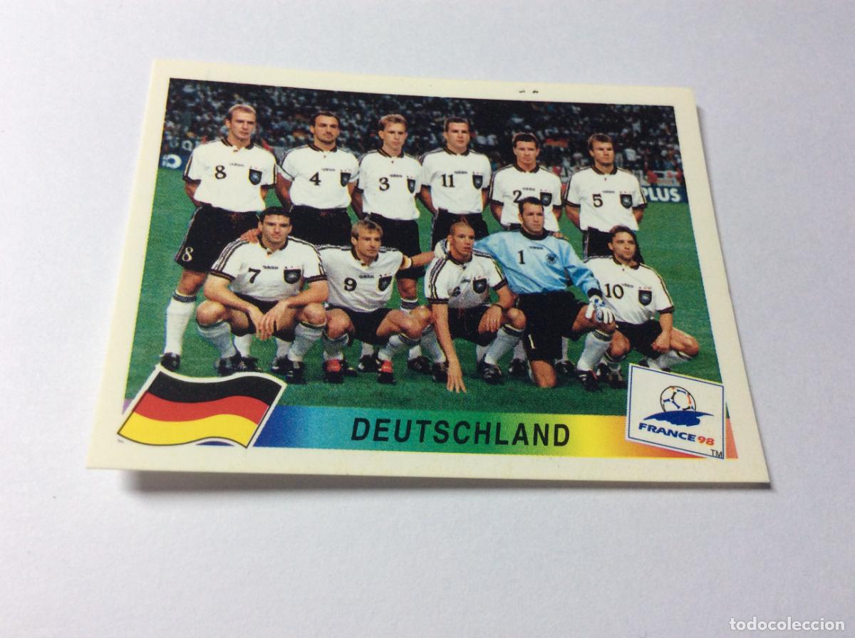 Football Stickers: 371 Equipo Alemania CROMO STICKER Francia 1998 PANINI
