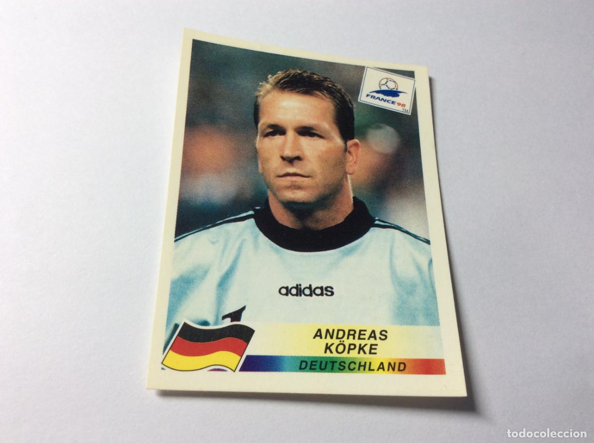 Cartes &agrave; collectionner de Football: 373 Andreas Kopke Alemania CROMO STICKER Francia 1998 PANINI