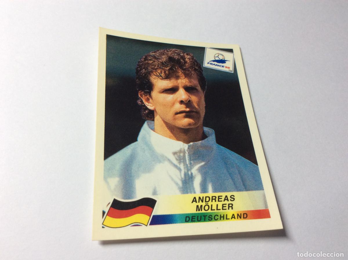 Cromos de F&uacute;tbol: 383 Andreas Moller Alemania CROMO STICKER Francia 1998 PANINI