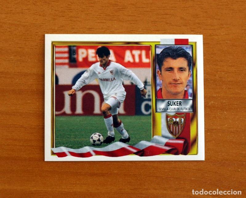 Figurine di Calcio: Sevilla - Suker - Ediciones Este Liga 1995-1996, 95-96 - Nunca Pegado