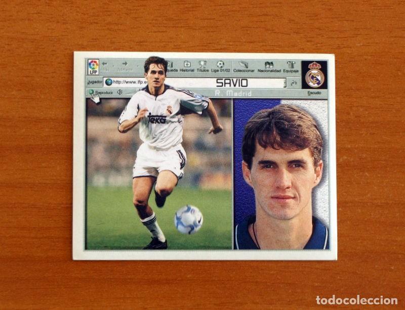 Cromos de F&uacute;tbol: Real Madrid - Savio - Ediciones Este Liga 2001-2002, 01-02 - Nunca Pegado