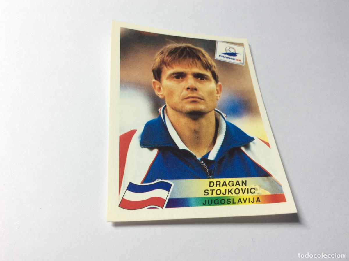 Cromos de F&uacute;tbol: 398 Dragan Stojkovic Yugoslavia CROMO STICKER Francia 1998 PANINI