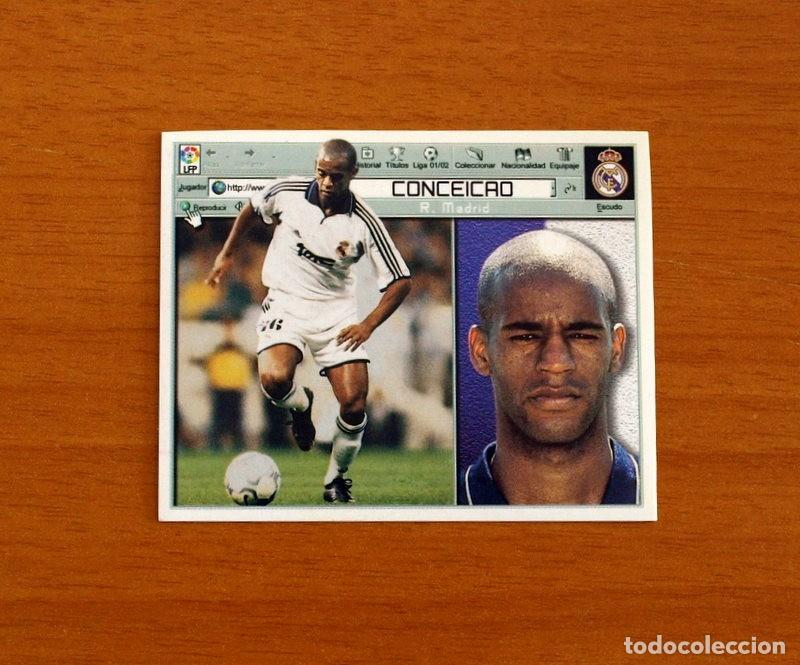 Cromos de F&uacute;tbol: Real Madrid - Concei&ccedil;ao - Ediciones Este Liga 2001-2002, 01-02 - Nunca Pegado