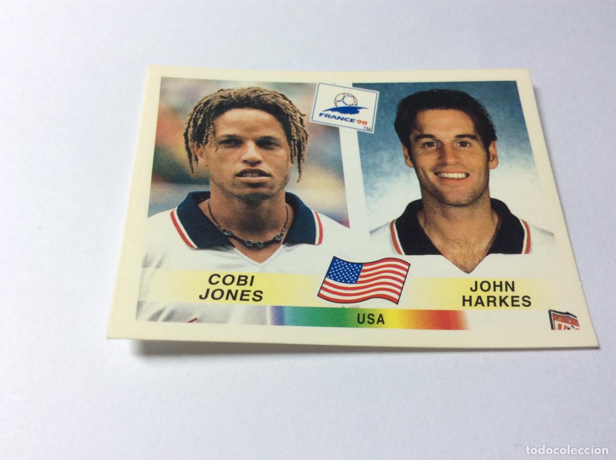 Figurine di Calcio: 412 Cobi Jones / John Harkes Estados Unidos CROMO STICKER Francia 1998 PANINI