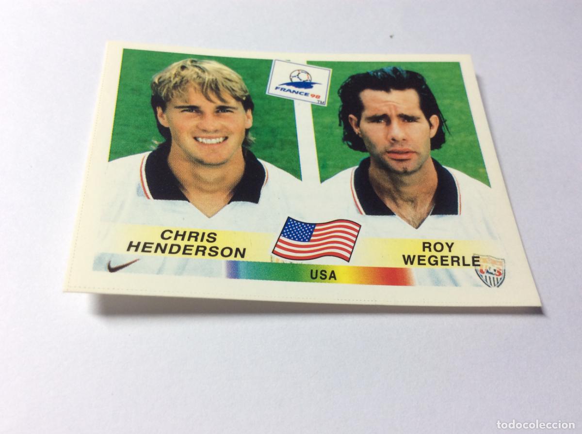 Figurine di Calcio: 414 Chris Henderson / Roy Wegerle Estados Unidos CROMO STICKER Francia 1998 PANINI