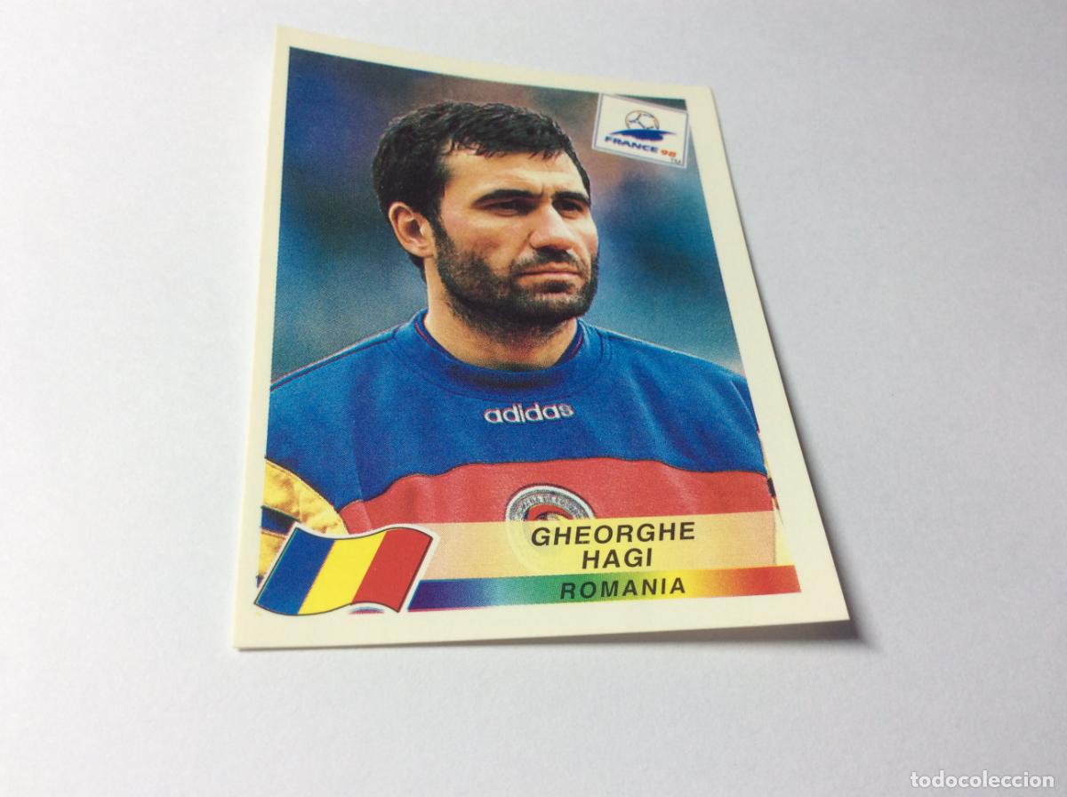 Cromos de F&uacute;tbol: 439 Gheorghe Hagi Rumania CROMO STICKER Francia 1998 PANINI