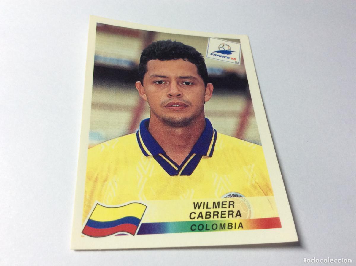 Cromos de F&uacute;tbol: 448 Wilmer Cabrera C&oacute;rdoba Colombia CROMO STICKER Francia 1998 PANINI