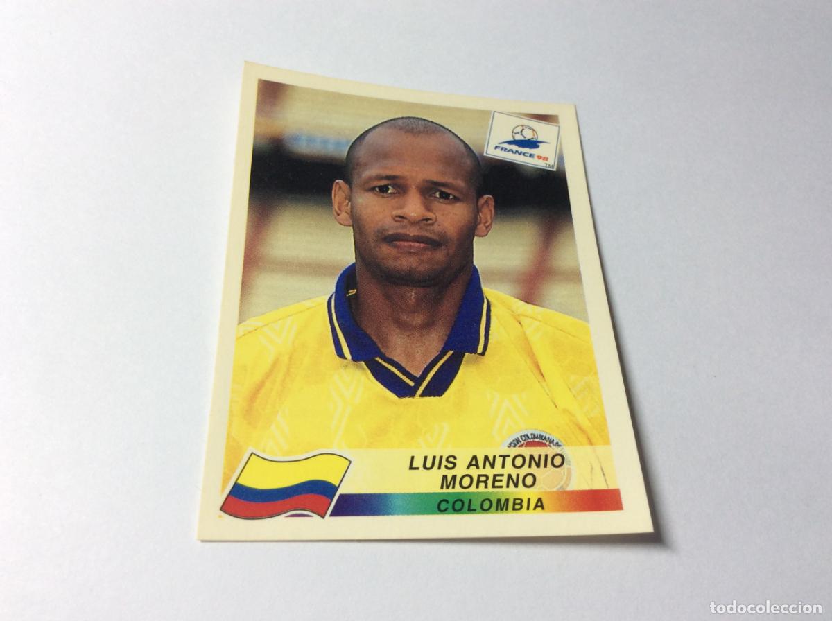 Cromos de F&uacute;tbol: 451 Luis Antonio Moreno Colombia CROMO STICKER Francia 1998 PANINI