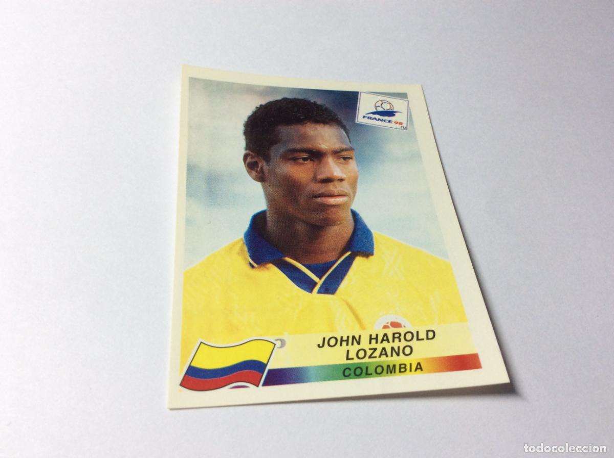 Cromos de F&uacute;tbol: 455 John Harold Lozano Colombia CROMO STICKER Francia 1998 PANINI