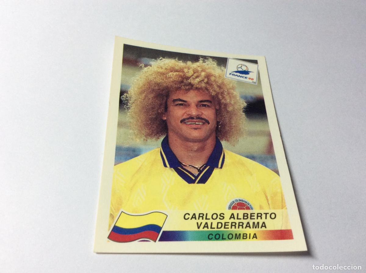 Figurine di Calcio: 456 Carlos Alberto Valderrama Colombia CROMO STICKER Francia 1998 PANINI