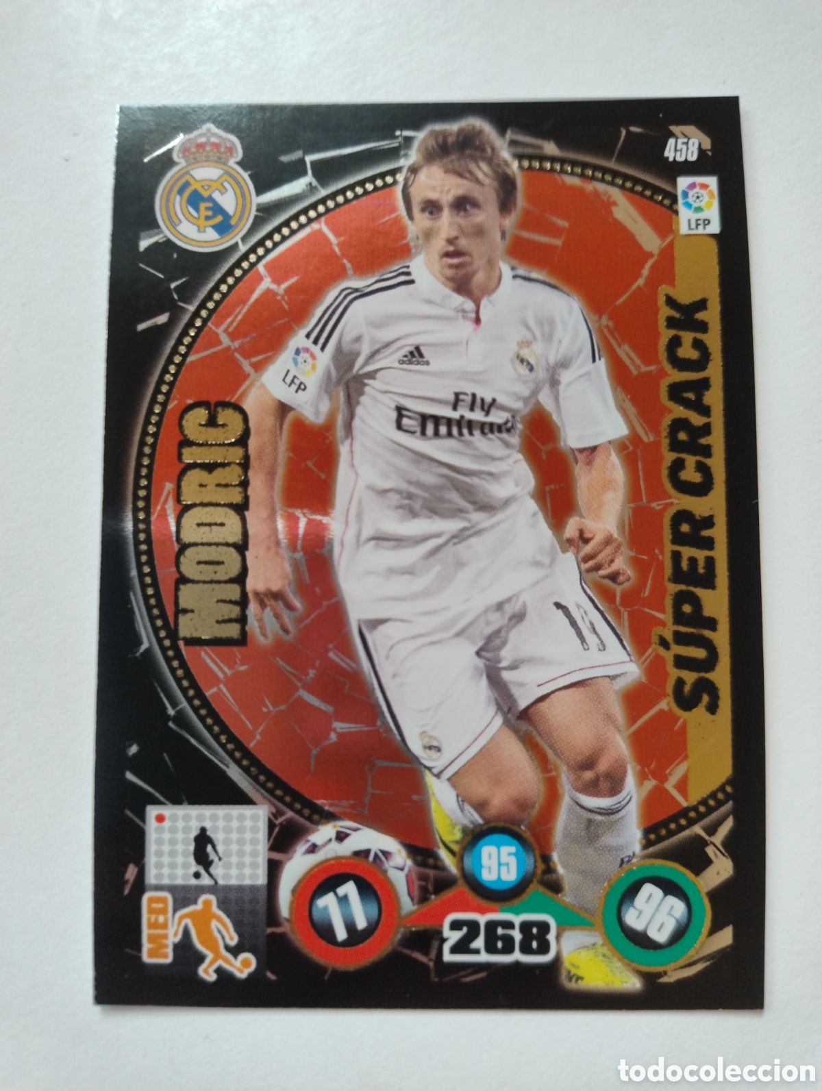 Cromos de F&uacute;tbol: 458 - Modric - Real Madrid - Adrenalyn XL Liga 2014 - 2015 Super Crack