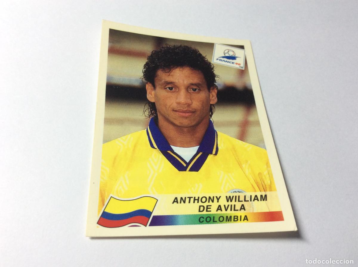Cromos de F&uacute;tbol: 459 Anthony William de &Aacute;vila Colombia CROMO STICKER Francia 1998 PANINI