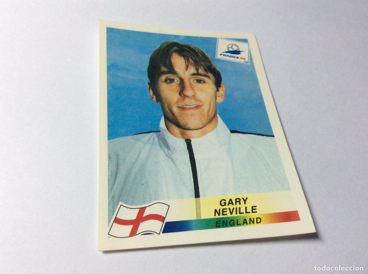 Cromos de F&uacute;tbol: 465 Gary Neville Inglaterra CROMO STICKER Francia 1998 PANINI