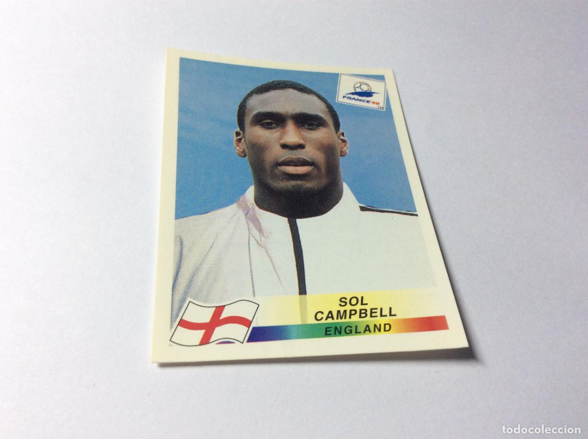 Cromos de F&uacute;tbol: 468 Sol Campbell Inglaterra CROMO STICKER Francia 1998 PANINI