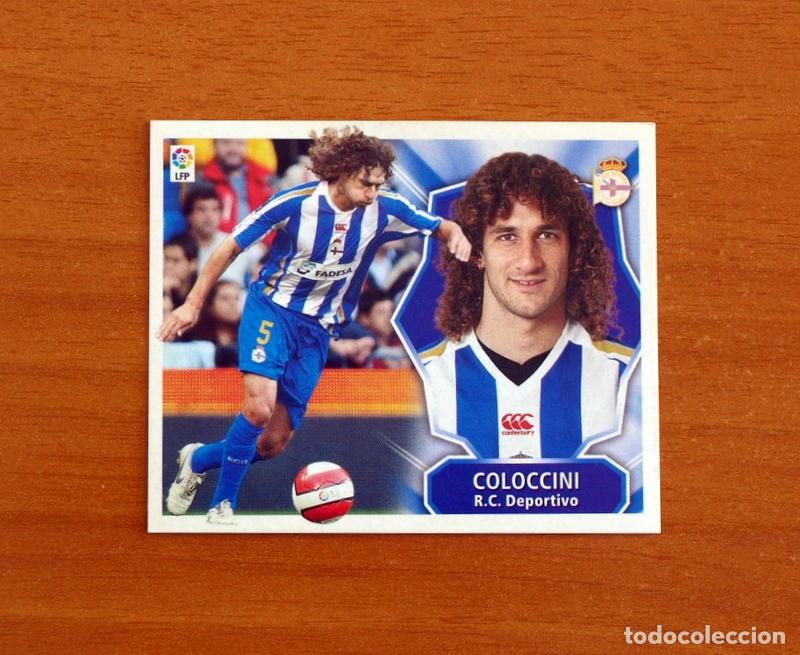 Cromos de F&uacute;tbol: Deportivo La Coru&ntilde;a - Coloccini - Baja - Liga 2008-2009, 08-09 - Ediciones Este - Nunca Pegado