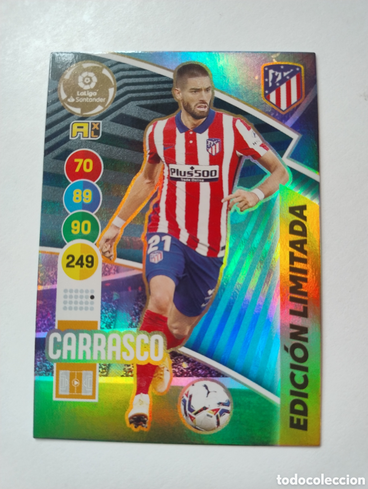 Cromos de F&uacute;tbol: Carrasco - Atl&eacute;tico de Madrid - Adrenalyn XL Liga 2020 - 2021 Edici&oacute;n Limitada