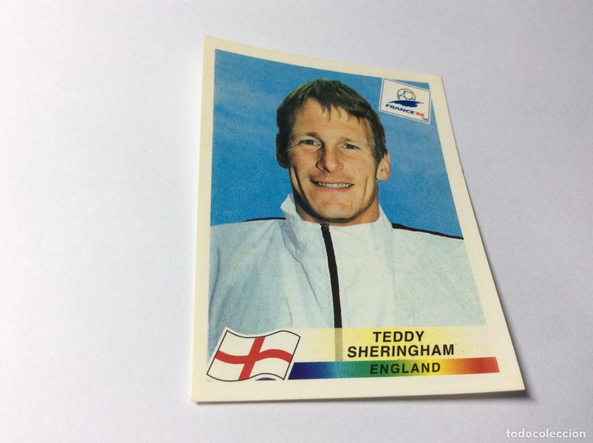 Cromos de F&uacute;tbol: 475 Teddy Sheringham Inglaterra CROMO STICKER Francia 1998 PANINI