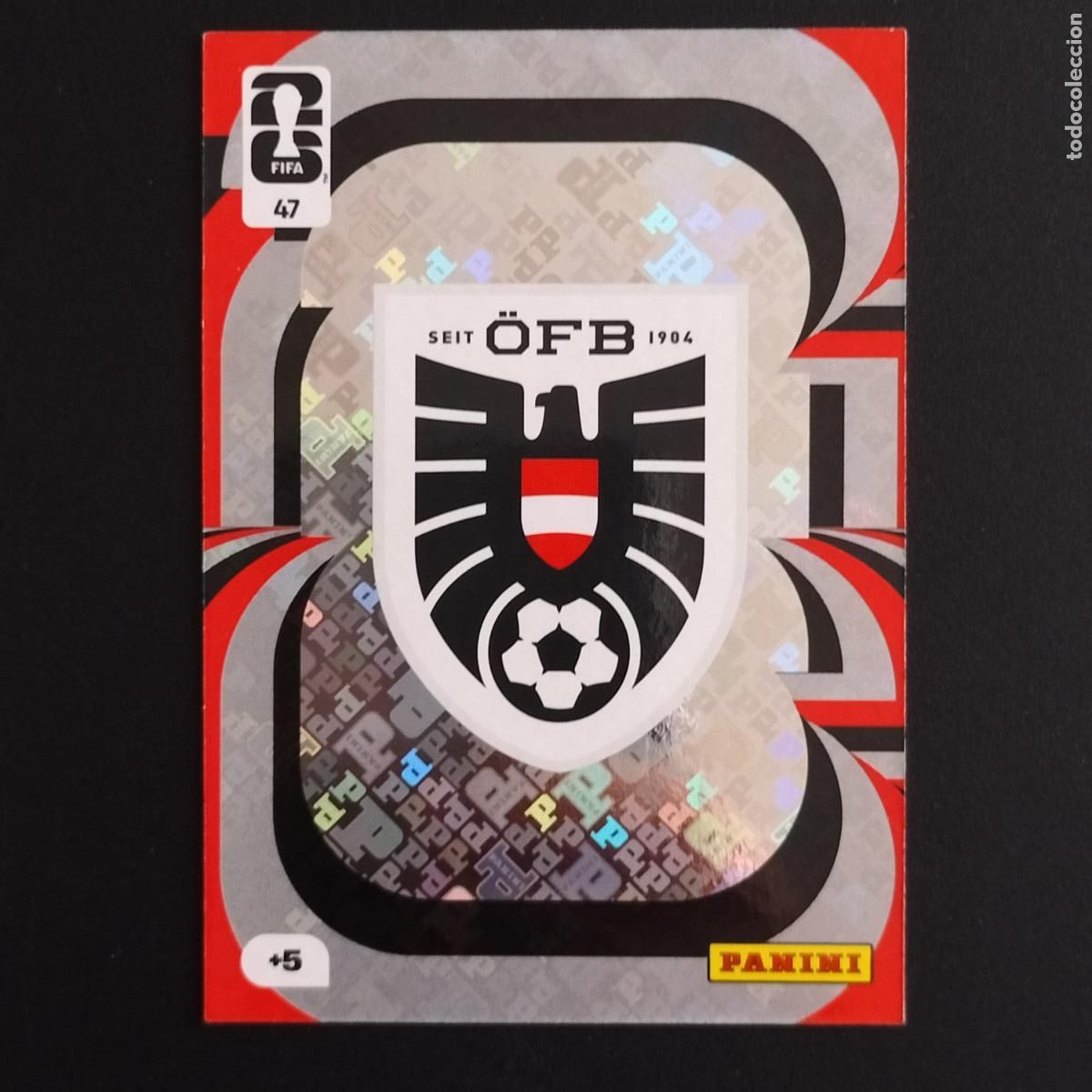 Cromos de F&uacute;tbol: 47 ESCUDO LOGO AUSTRIA CROMOS ADRENALYN XL MUNDIAL 26 2026 FIFA WORLD CUP PANINI