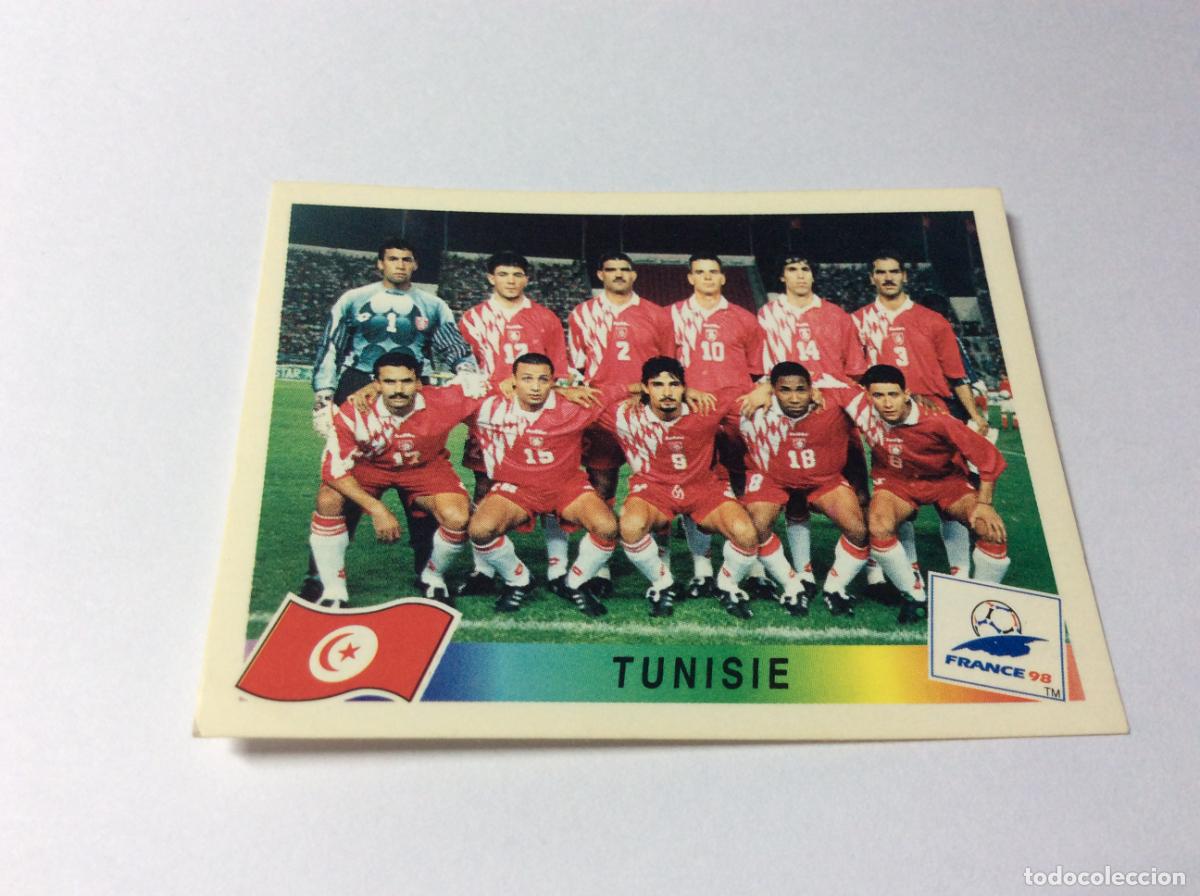 Cromos de F&uacute;tbol: 480 Equipo T&uacute;nez CROMO STICKER Francia 1998 PANINI