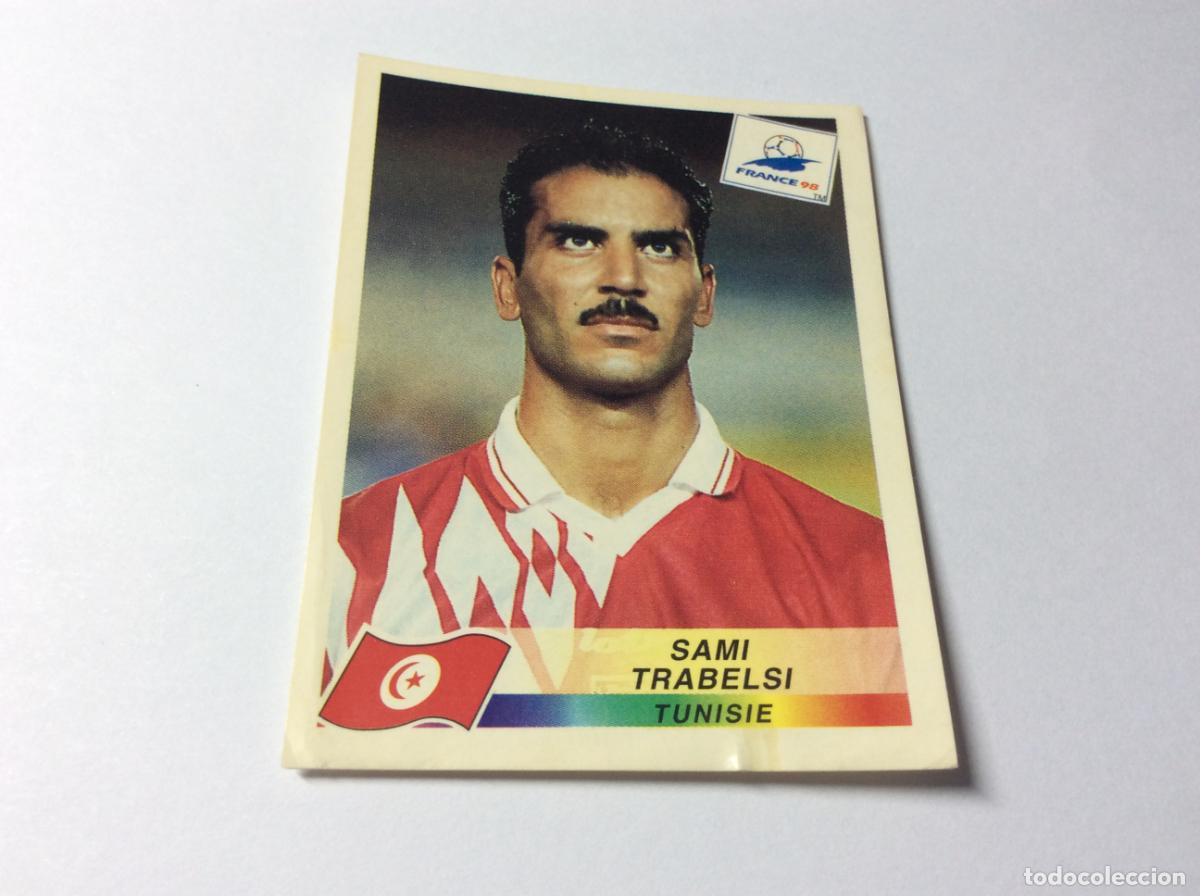 Cromos de F&uacute;tbol: 484 Sami Trabelsi T&uacute;nez CROMO STICKER Francia 1998 PANINI