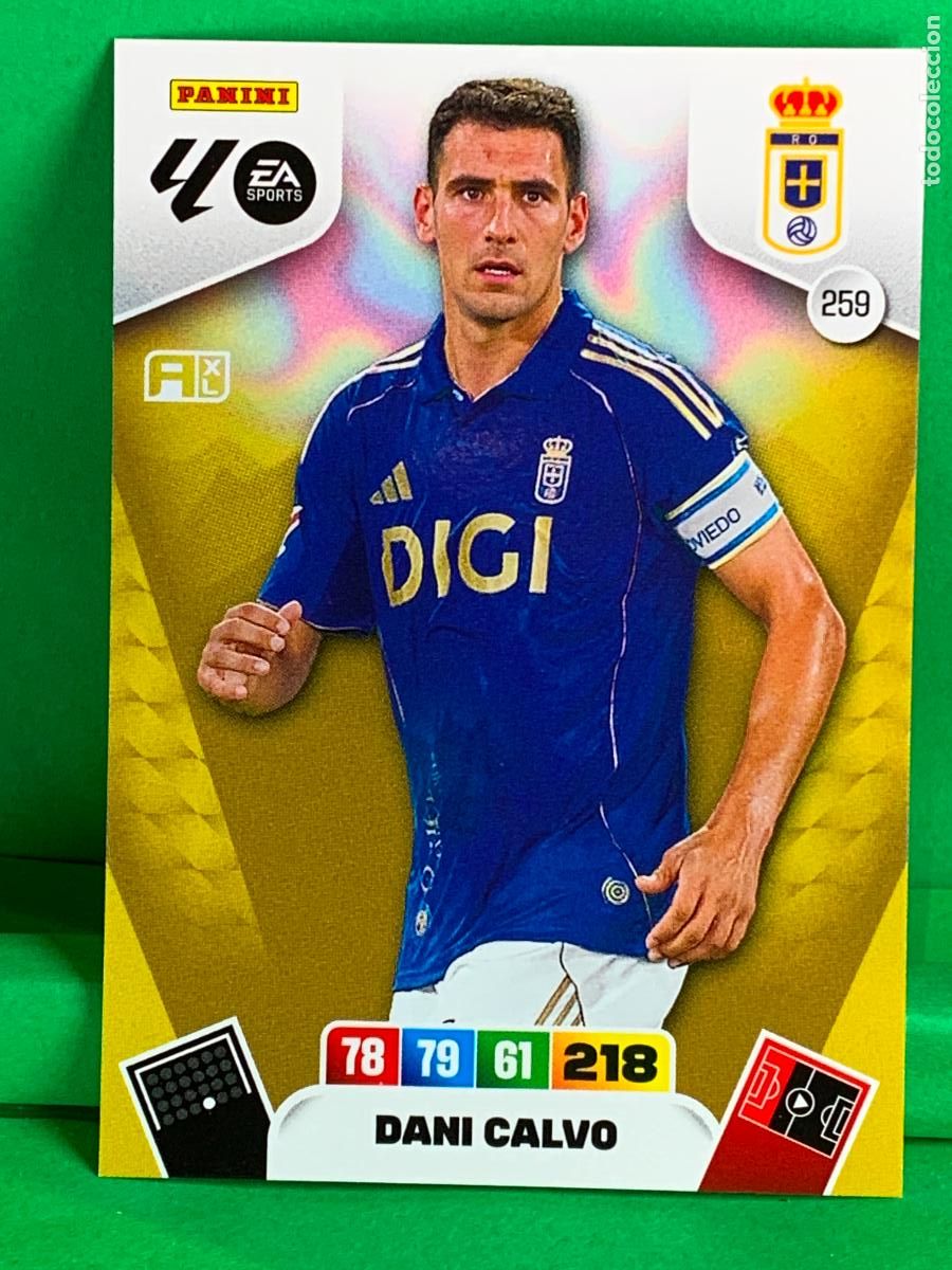 Cromos de F&uacute;tbol: 259 Dani Calvo Real Oviedo Base card ADRENALYN XL LIGA 2025/2026 25 26 PANINI