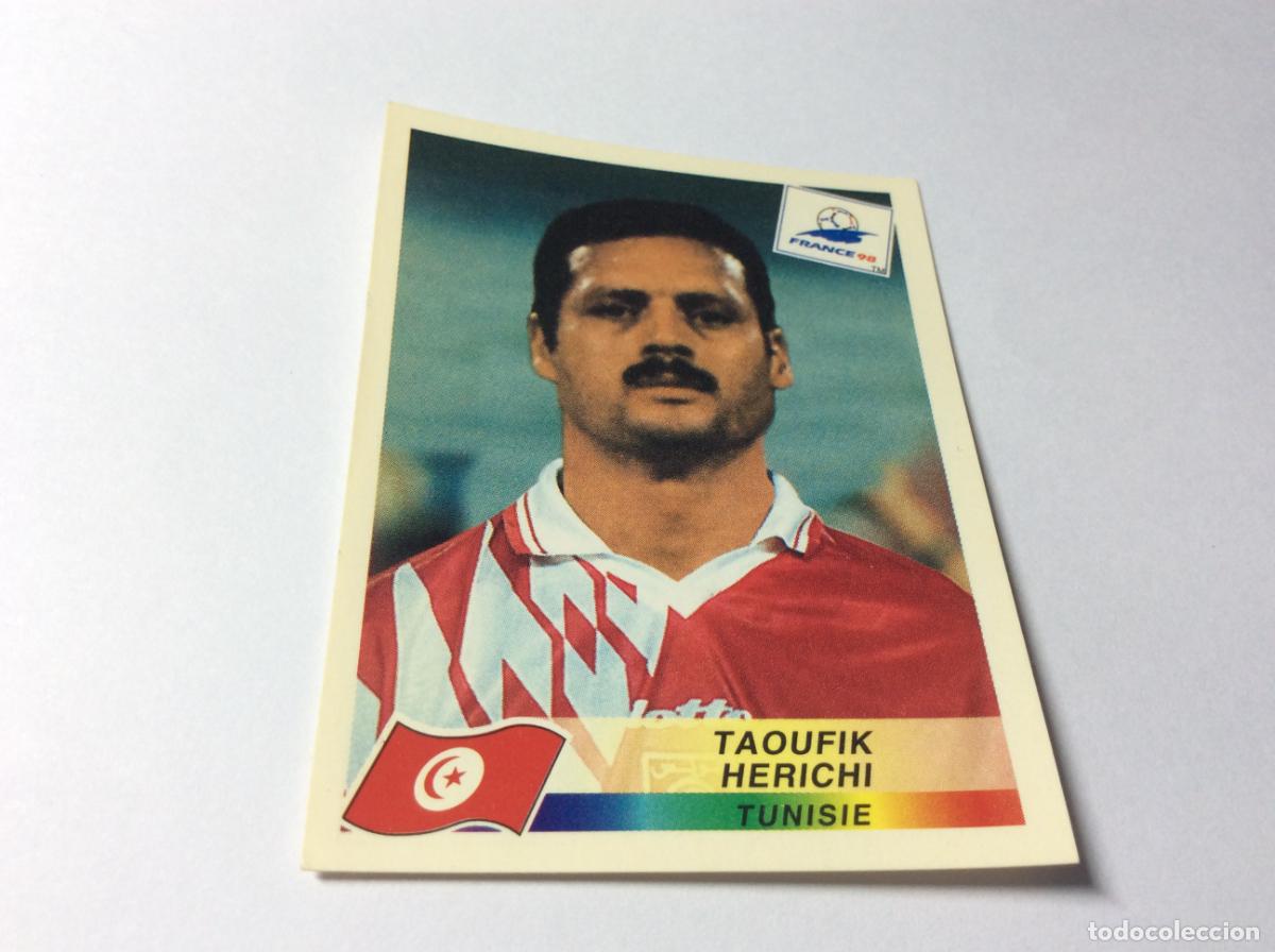Cromos de F&uacute;tbol: 487 Taoufik Herichi T&uacute;nez CROMO STICKER Francia 1998 PANINI