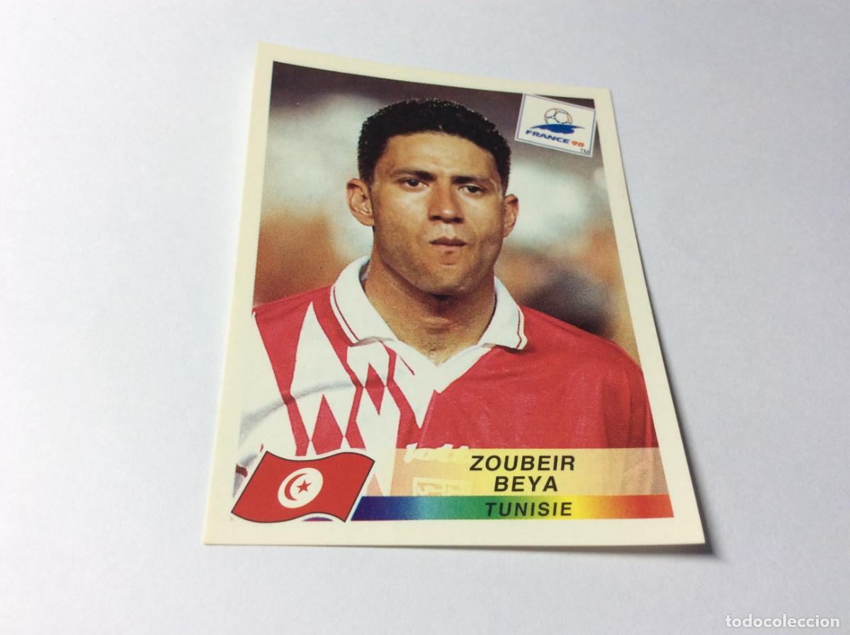 Cromos de F&uacute;tbol: 491 Zoubeir Beya T&uacute;nez CROMO STICKER Francia 1998 PANINI