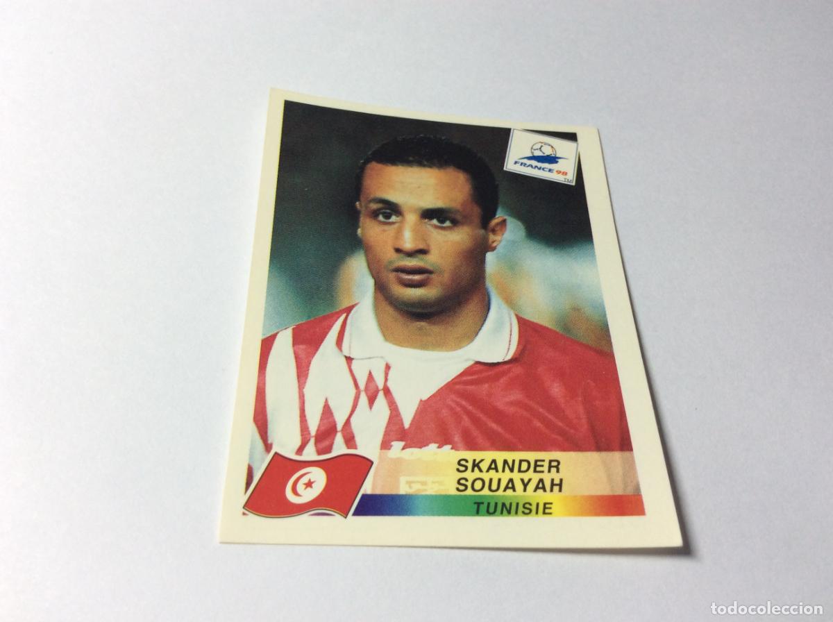 Cromos de F&uacute;tbol: 492 Skander Souayah T&uacute;nez CROMO STICKER Francia 1998 PANINI
