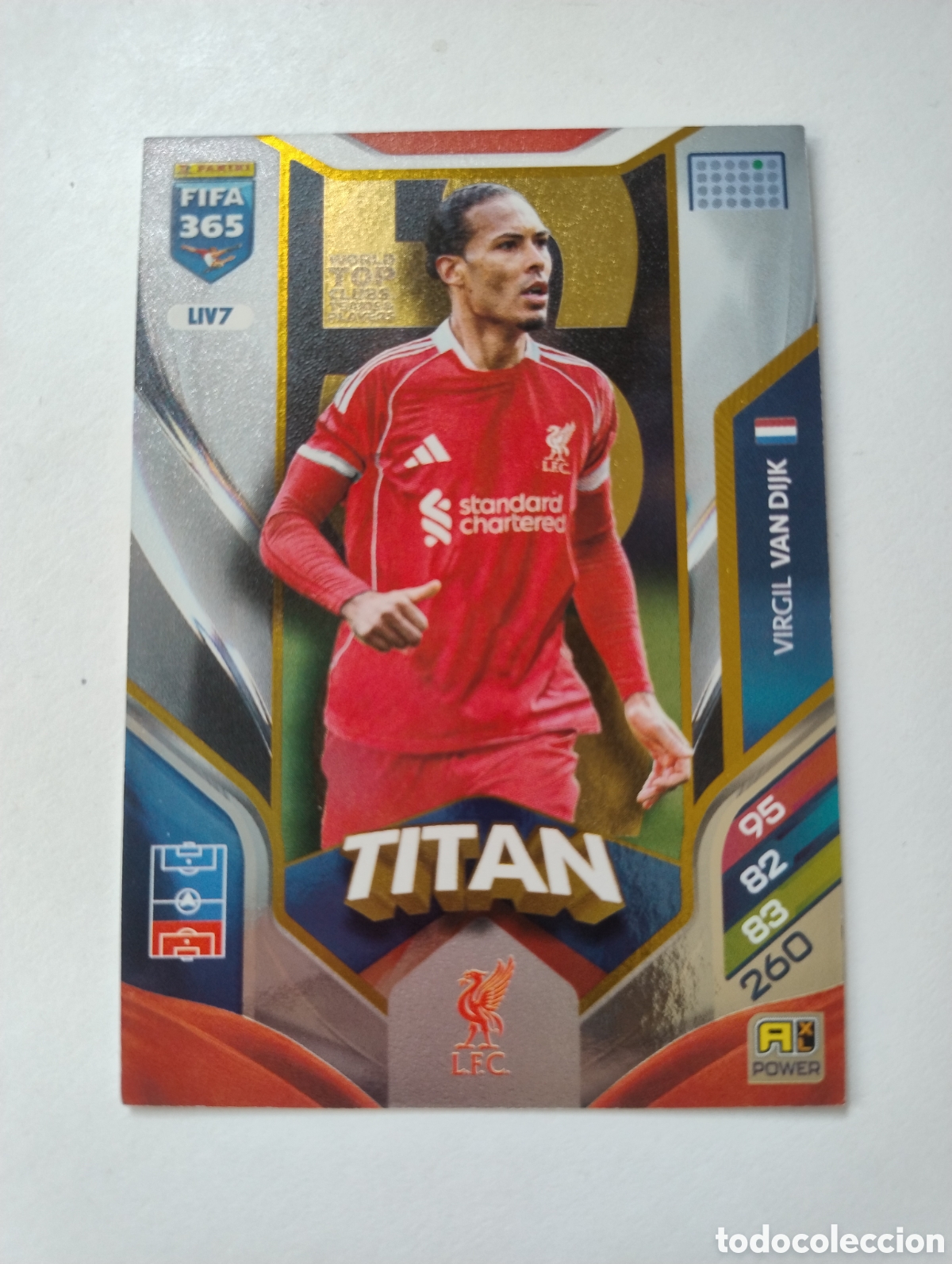 Cromos de F&uacute;tbol: LIV 7 - Van Dijk h Liverpool - Adrenalyn XL FIFA 365 2026 Titan