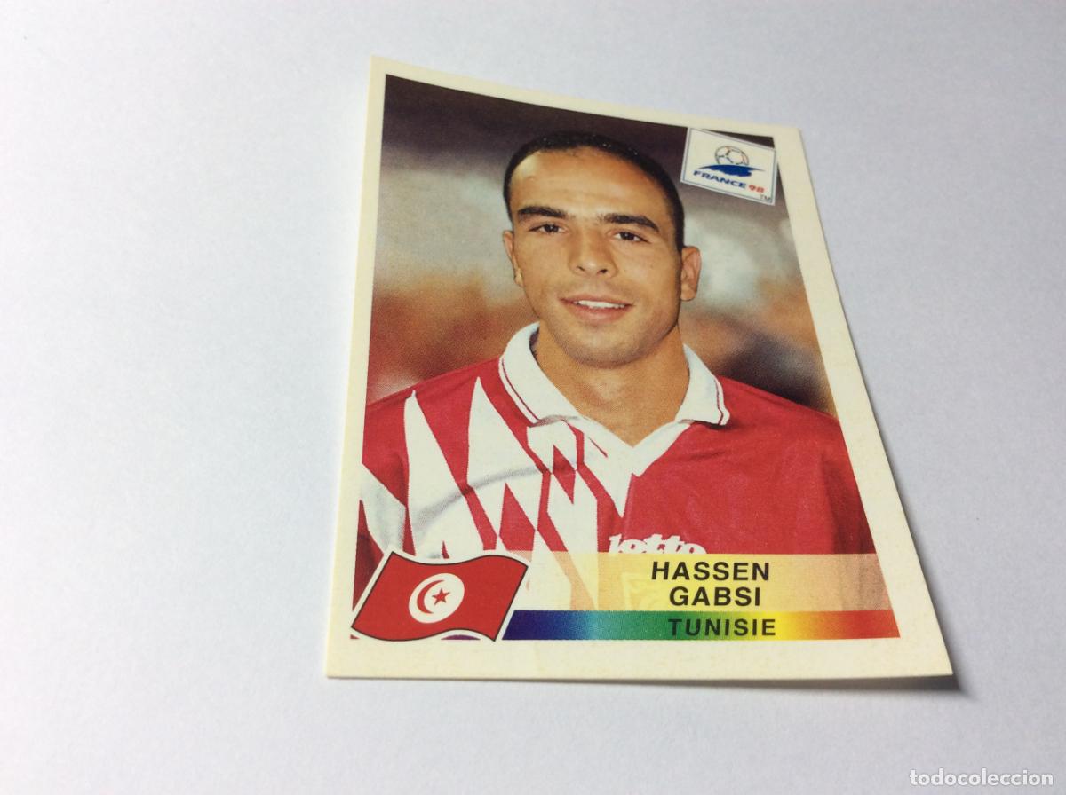 Cromos de F&uacute;tbol: 494 Hassen Gabsi T&uacute;nez CROMO STICKER Francia 1998 PANINI