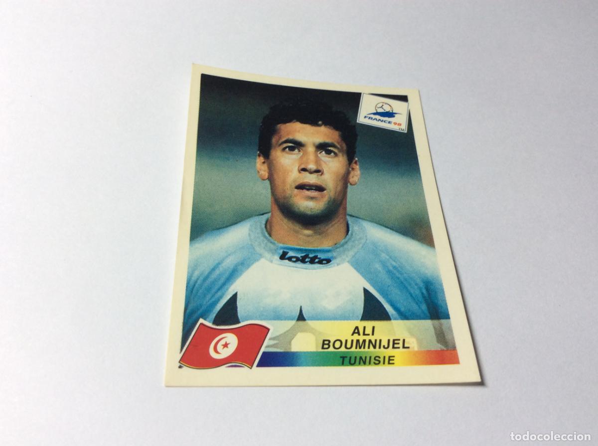 Cromos de F&uacute;tbol: 497 Ali Boumnijel T&uacute;nez CROMO STICKER Francia 1998 PANINI