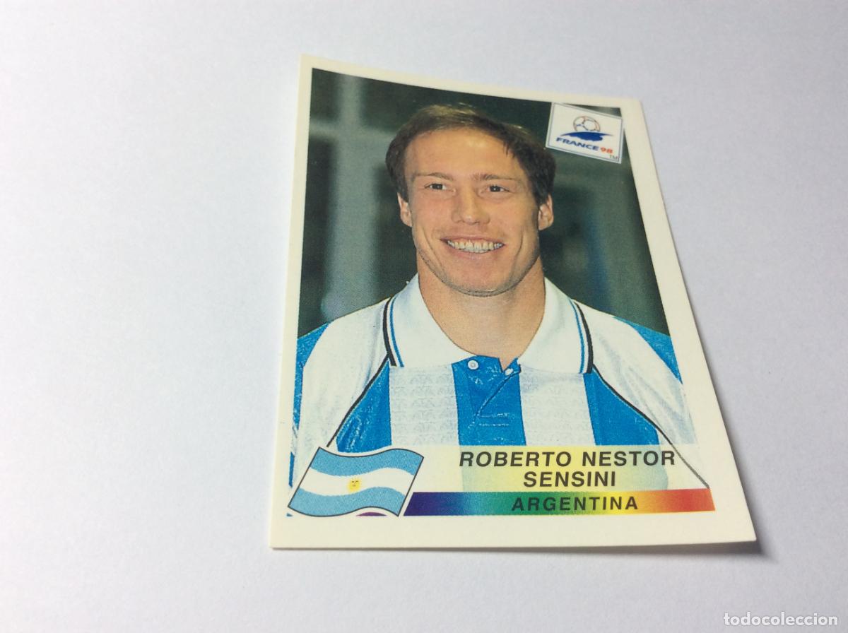 Cromos de F&uacute;tbol: 502 Roberto N&eacute;stor Sensini Ayala Argentina CROMO STICKER Francia 1998 PANINI