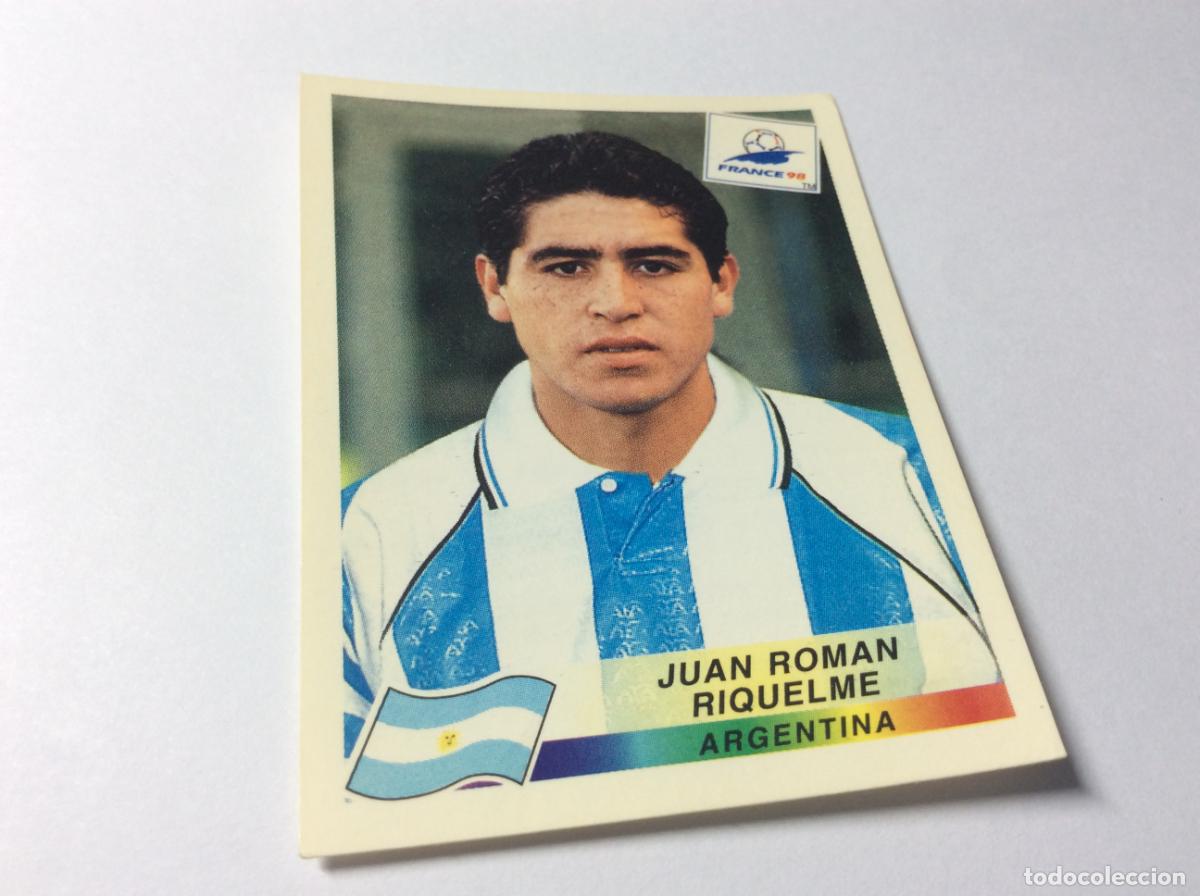 Cromos de F&uacute;tbol: 509 Juan Roman Riquelme Argentina CROMO STICKER Francia 1998 PANINI