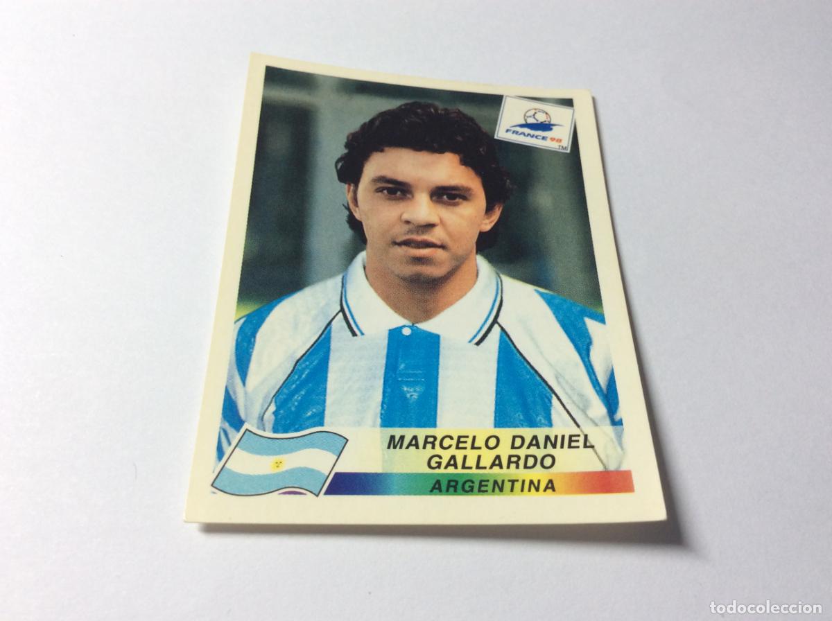 Cromos de F&uacute;tbol: 510 Marcelo Daniel Gallardo Argentina CROMO STICKER Francia 1998 PANINI
