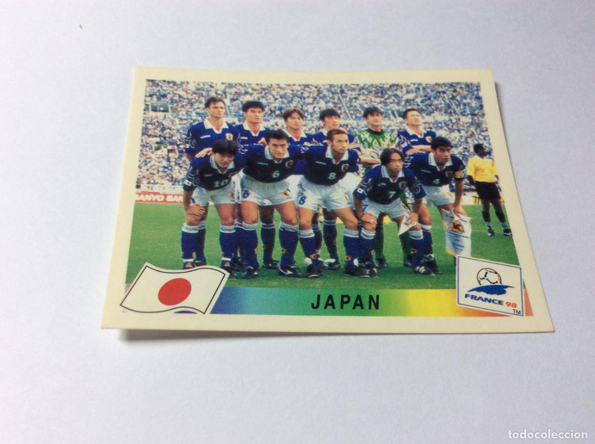 Cromos de F&uacute;tbol: 516 Equipo Jap&oacute;n CROMO STICKER Francia 1998 PANINI