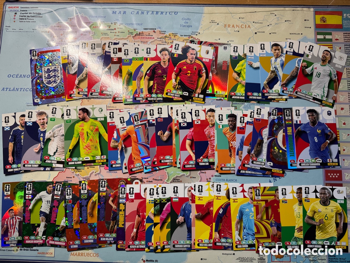 Fu&szlig;ball-Sticker: Lote de 60 cromos Adrenalyn mundial f&uacute;tbol 2026