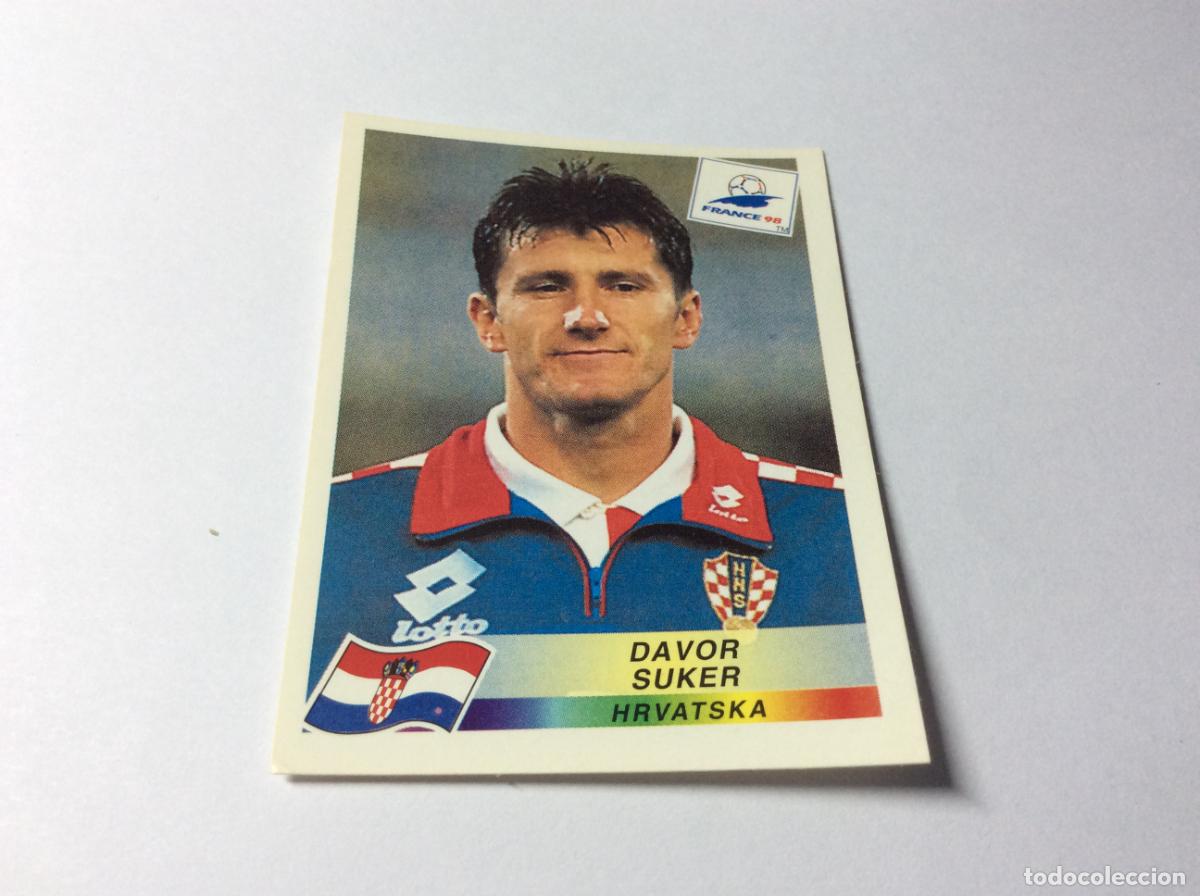 Cromos de F&uacute;tbol: 548 Davor Suker Croacia CROMO STICKER Francia 1998 PANINI