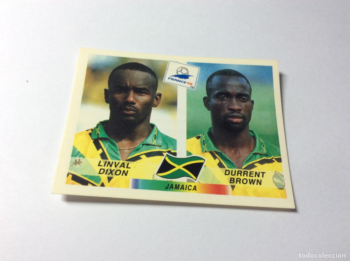 Cromos de F&uacute;tbol: 554 Linval Dixon / Durrent BrownJamaica CROMO STICKER Francia 1998 PANINI