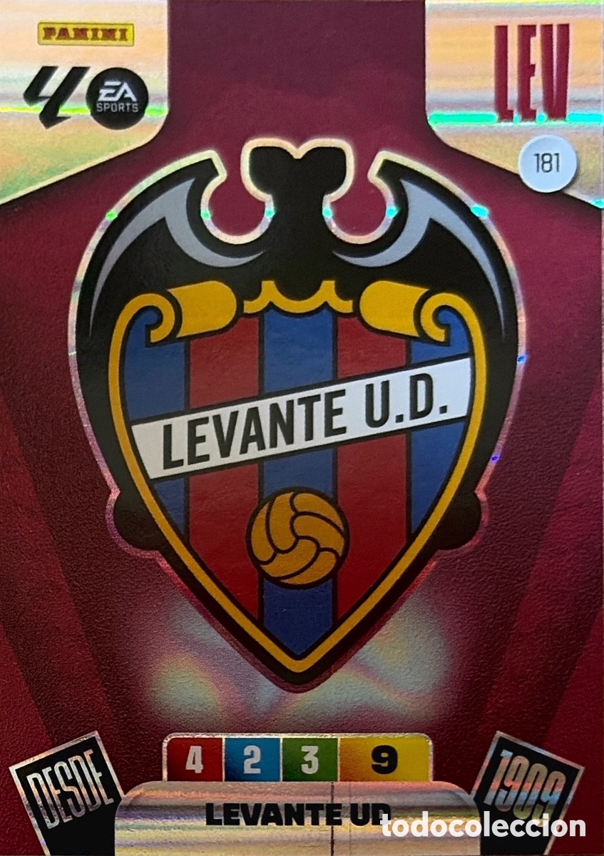 Cromos de F&uacute;tbol: 181.- ESCUDO (LEVANTE) ADRENALYN XL LIGA 2025/26 (PANINI)