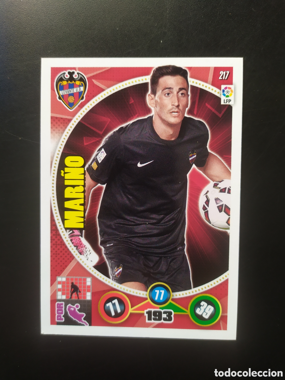 Cromos de F&uacute;tbol: Adrenalyn 2014 2015 14 15 panini Mari&ntilde;o n&deg; 217 Levante