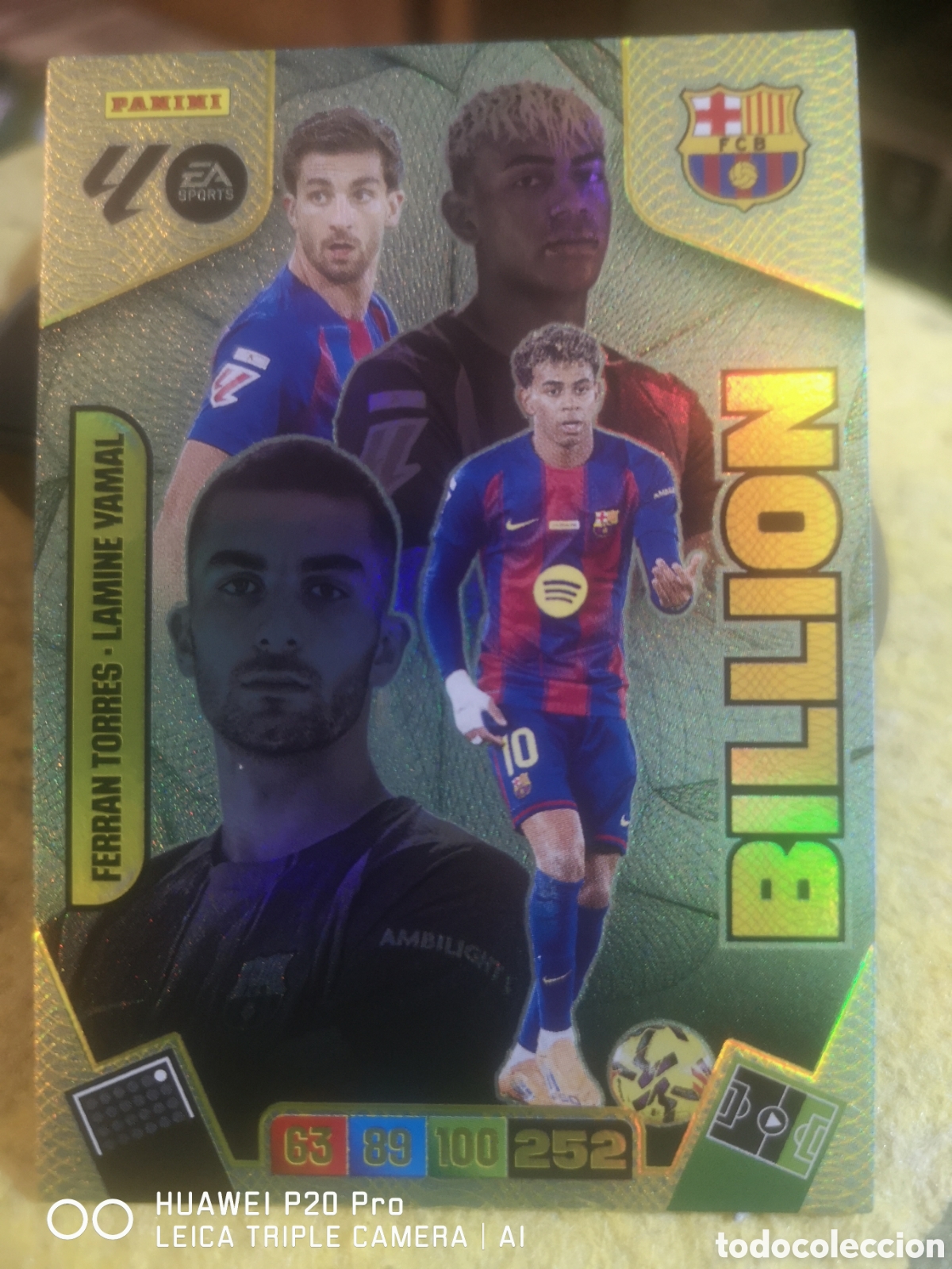 Cromos de F&uacute;tbol: ADRENALYN 2025 2026 25 26 BILLION FERRAN TORRES - LAMINE YAMAL BARCELONA