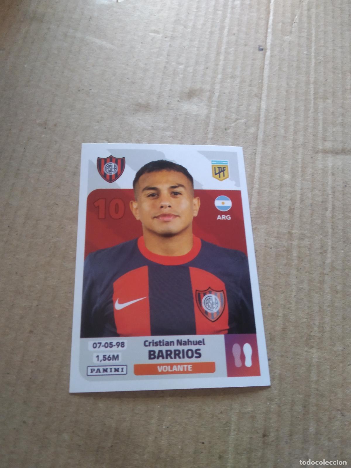 Figurine di Calcio: SLO 11 CRISTIAN NAHUEL BARRIOS SAN LORENZO CROMO FUTBOL ARGENTINO PANINI LIGA ARGENTINA 2024