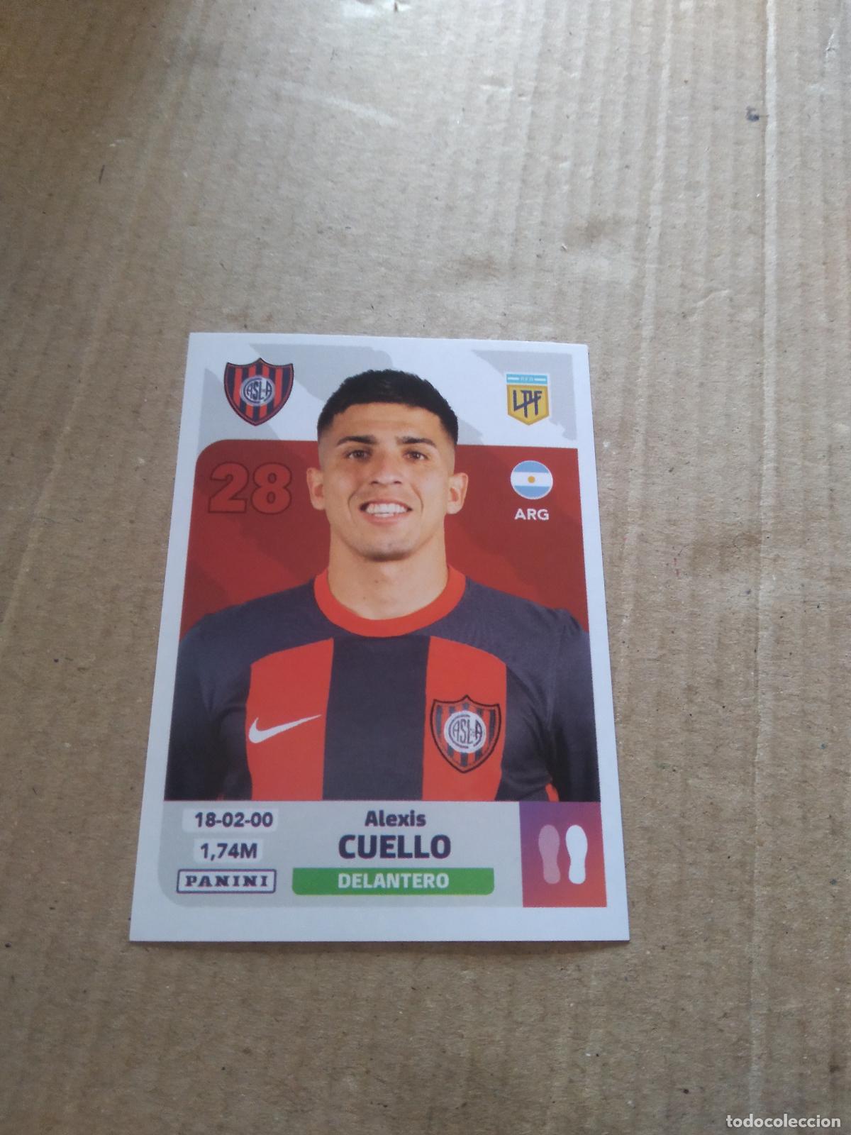 Cromos de F&uacute;tbol: SLO 16 ALEXIS CUELLO SAN LORENZO CROMO FUTBOL ARGENTINO PANINI LIGA ARGENTINA 2024
