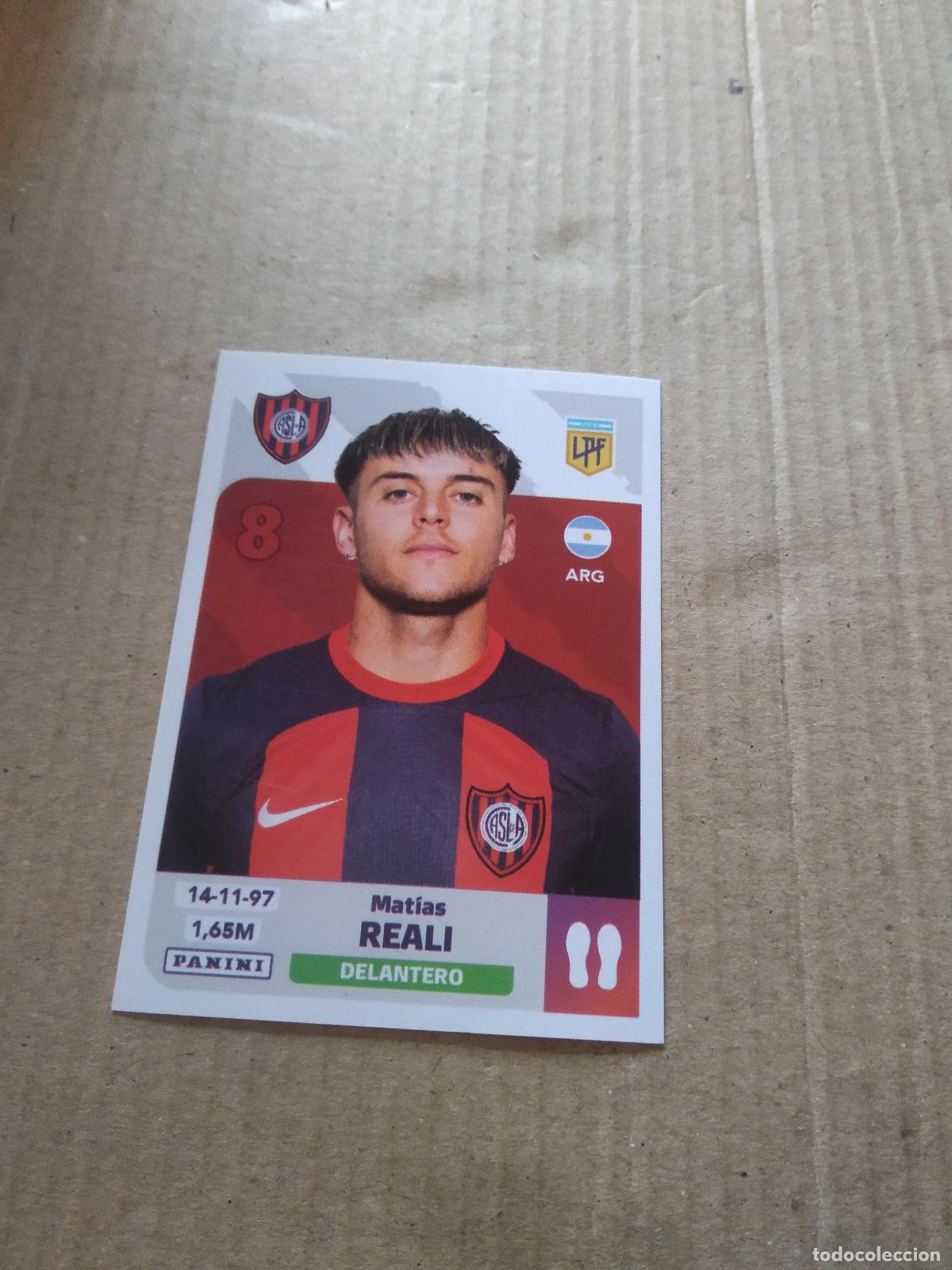 Cromos de F&uacute;tbol: SLO 17 MATIAS REALI SAN LORENZO CROMO FUTBOL ARGENTINO PANINI LIGA ARGENTINA 2024
