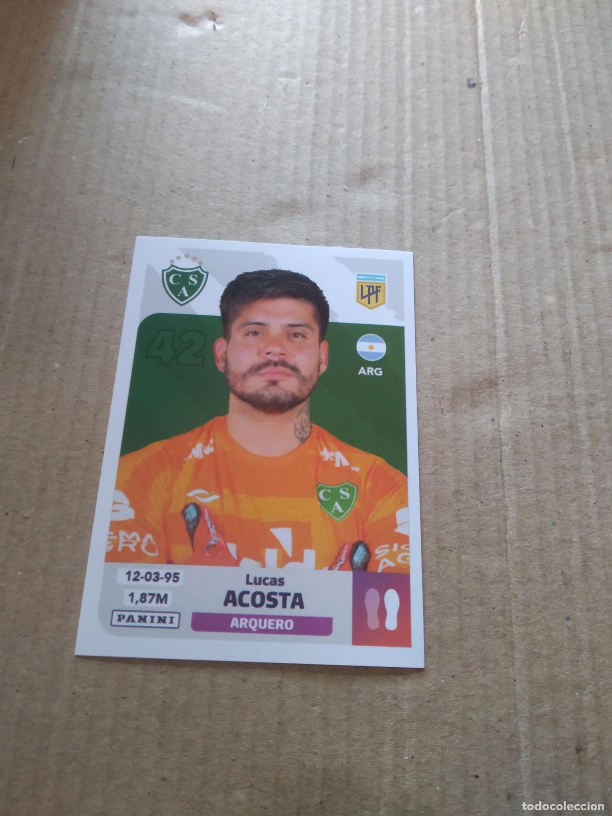 Cromos de F&uacute;tbol: SAR 2 LUCAS ACOSTA SARMIENTO DE JUNIN CROMO FUTBOL ARGENTINO PANINI LIGA ARGENTINA 2024