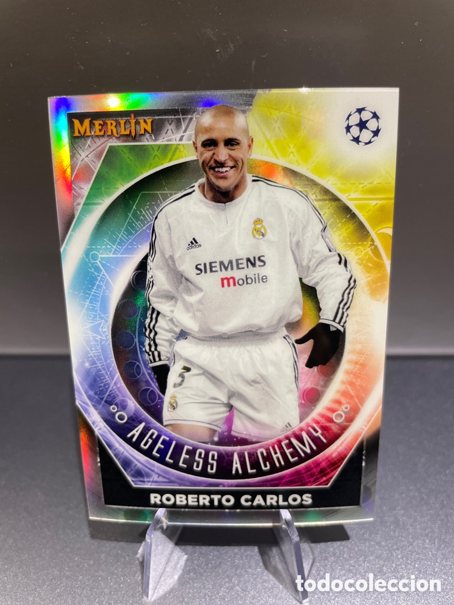 Cromos de F&uacute;tbol: Roberto Carlos AA-11 Ageless Alchemy Topps Merlin 2022-23 Real Madrid