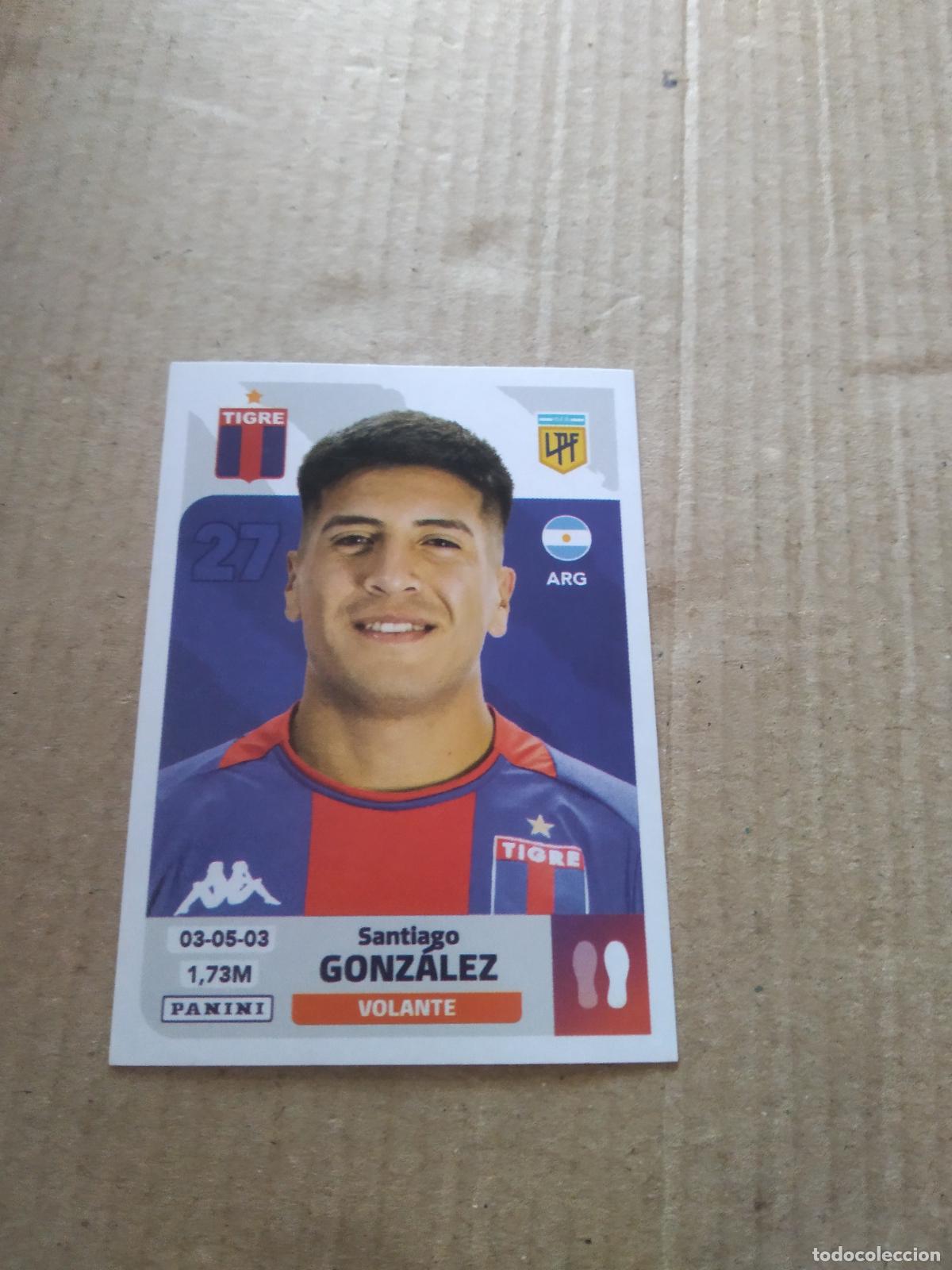 Cromos de F&uacute;tbol: TIG 12 SANTIAGO GONZALEZ TIGRE CROMO FUTBOL ARGENTINO PANINI LIGA ARGENTINA 2024